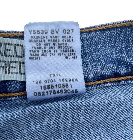 Levi’s Jean Shorts Cut OffsRed White Blue American Flag Button Fly Relaxed 8 - Picture 7 of 8